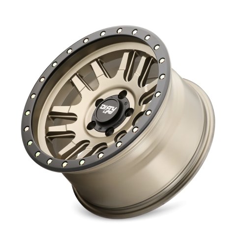 Dirty Life 9309 Canyon Pro 17x9/6x139.7 BP/0mm Offset/106mm Hub Satin Gold Wheel - Beadlock thumbnail 2
