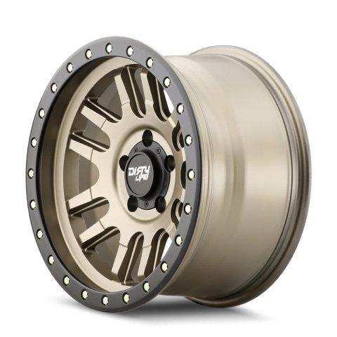 Dirty Life 9309 Canyon Pro 17x9/6x139.7 BP/0mm Offset/106mm Hub Satin Gold Wheel - Beadlock thumbnail 3