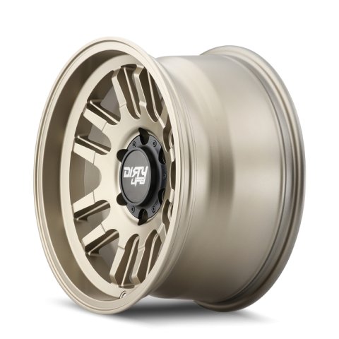Dirty Life 9310 Canyon 17x9 / 5x127 BP / -12mm Offset / 71.5mm Hub Satin Gold Wheel thumbnail 2