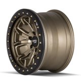 Dirty Life 9303 DT-1 17x9 / 8x170 BP / -12mm Offset / 130.8mm Hub Satin Gold Wheel - Beadlock thumbnail 1