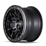 Dirty Life 9303 DT-1 17x9 / 5x127 BP / -38mm Offset / 78.1mm Hub Matte Black Wheel - Beadlock thumbnail 1