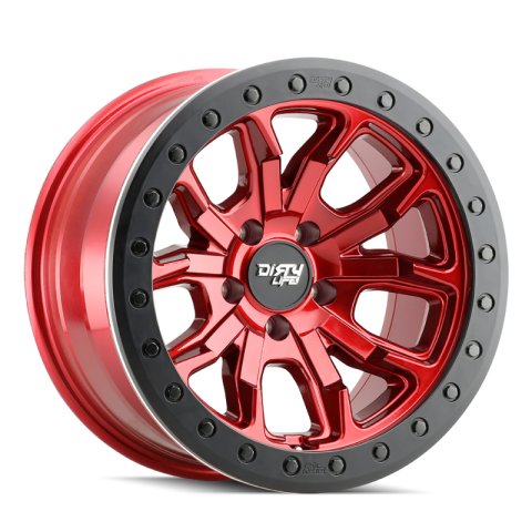 Dirty Life 9303 DT-1 17x9 / 5x127 BP / -38mm Offset / 78.1mm Hub Crimson Candy Red Wheel thumbnail 2