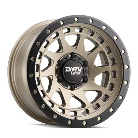 Dirty Life 9311 Enigma Pro 17x9/5x127 BP/-12mm Offset/71.5mm Hub Satin Gold Wheel - Beadlock thumbnail 1