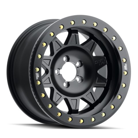 Dirty Life 9302 Roadkill 17x9/5x127 BP/-38mm Offset/71.5mm Hub Matte Black Wheel - Beadlock thumbnail 1