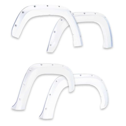 EGR Bolt-On Look Color Match Fender Flares 791574-GAZ Flares, Bolt On Look, ABS Plastic, Summit White, 2.00 in. Wide, Chevy, Silverado, Front and Rear, Set of 4 thumbnail 6