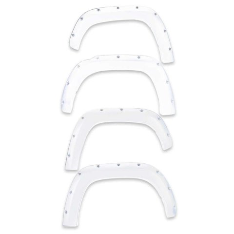 EGR Bolt-On Look Color Match Fender Flares 791574-GAZ Flares, Bolt On Look, ABS Plastic, Summit White, 2.00 in. Wide, Chevy, Silverado, Front and Rear, Set of 4 thumbnail 7
