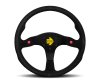 Momo MOD80 Steering Wheel 350 mm - Black Suede/Black Spokes thumbnail 3