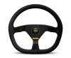 Momo MOD88 Steering Wheel 320 mm - Black Suede/Black Spokes thumbnail 2