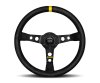 Momo MOD08 Steering Wheel 350 mm - Black Leather/Black Spokes/1 Stripe thumbnail 3