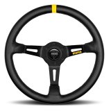 Momo MOD08 Steering Wheel 350 mm - Black Leather/Black Spokes/1 Stripe thumbnail 4