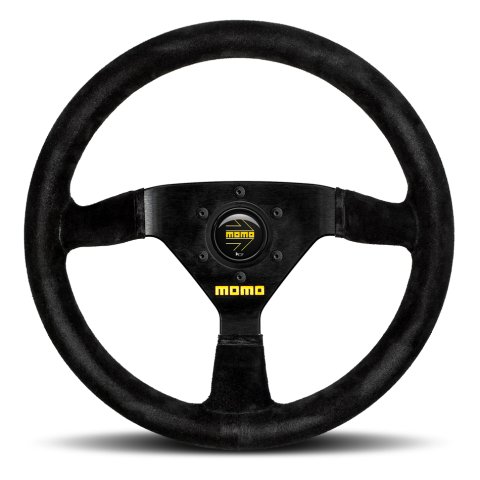 Momo MOD69 Steering Wheel 350 mm - Black Suede/Black Spokes thumbnail 4