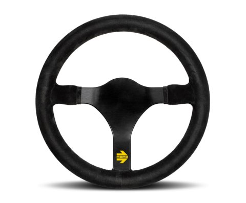 Momo MOD78 Steering Wheel 320 mm - Black Suede/Black Spokes thumbnail 1