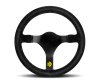 Momo MOD78 Steering Wheel 320 mm - Black Suede/Black Spokes thumbnail 2