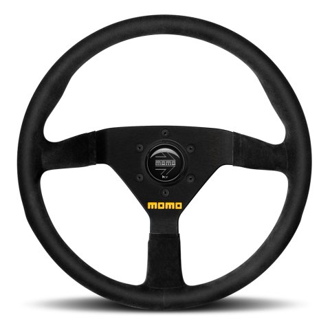 Momo MOD78 Steering Wheel 320 mm - Black Suede/Black Spokes thumbnail 4