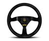 Momo MOD78 Steering Wheel 350 mm - Black Leather/Black Spokes thumbnail 2