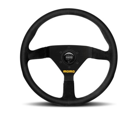 Momo MOD78 Steering Wheel 350 mm - Black Suede/Black Spokes thumbnail 1