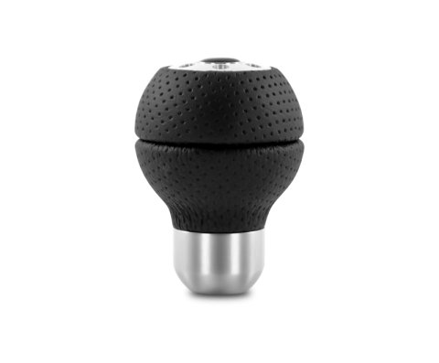 Momo Race Shift Knob - Black Airleather, Aluminum Insert thumbnail 1