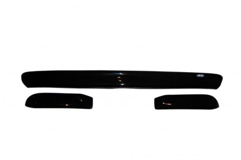 AVS 08-11 Dodge Dakota (Behind Grille 3 Pc) Bugflector Deluxe Medium Profile Hood Shield - Smoke thumbnail 8