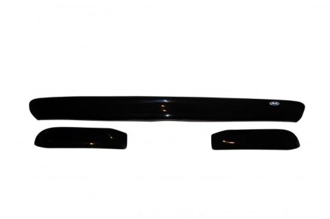 AVS 08-11 Dodge Dakota (Behind Grille 3 Pc) Bugflector Deluxe Medium Profile Hood Shield - Smoke thumbnail 9