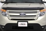 AVS 11-15 Ford Explorer (Excl. Sport Model) High Profile Bugflector II Hood Shield - Smoke thumbnail 1