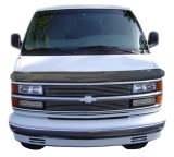 AVS 96-02 Chevy Express 1500 High Profile Bugflector II Hood Shield - Smoke thumbnail 1