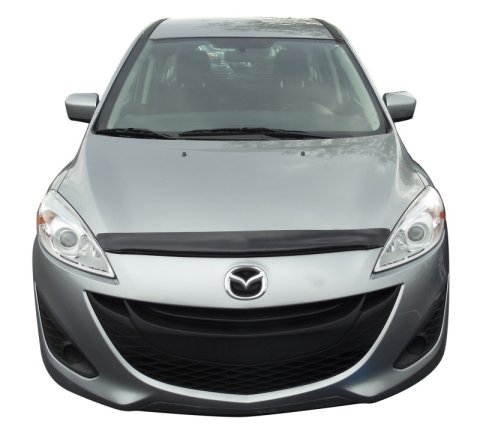 AVS 12-14 Mazda 5 Carflector Low Profile Hood Shield - Smoke thumbnail 1