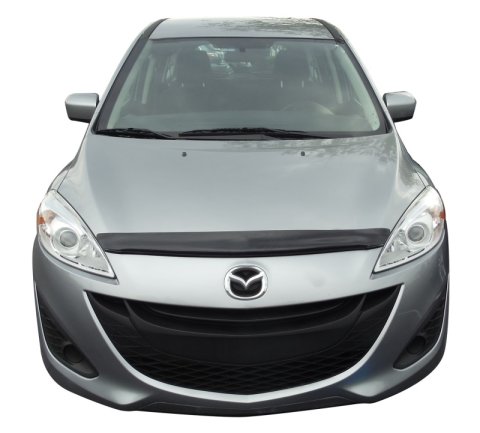 AVS 12-14 Mazda 5 Carflector Low Profile Hood Shield - Smoke thumbnail 2