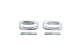 AVS 07-13 Chevy Silverado 1500 Door Handle Covers (2 Door) 4pc Set - Chrome thumbnail 3