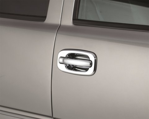 AVS 99-06 Chevy Tahoe (w/o Passenger Keyhole) Door Handle Covers (4 Door) 8pc Set - Chrome thumbnail 2