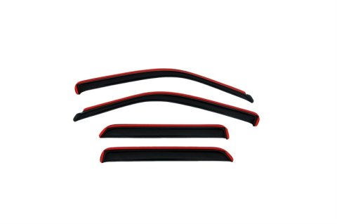AVS 05-10 Jeep Grand Cherokee Ventvisor In-Channel Front & Rear Window Deflectors 4pc - Smoke thumbnail 1