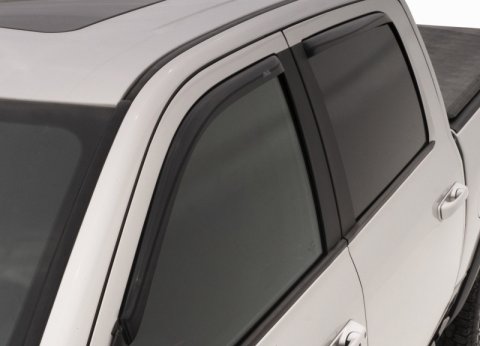 AVS 05-18 Nissan Navara King Cab Ventvisor In-Channel Front & Rear Window Deflectors 4pc - Smoke thumbnail 6