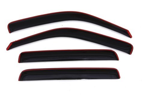 AVS 06-14 Honda Ridgeline Ventvisor In-Channel Front & Rear Window Deflectors 4pc - Smoke thumbnail 5