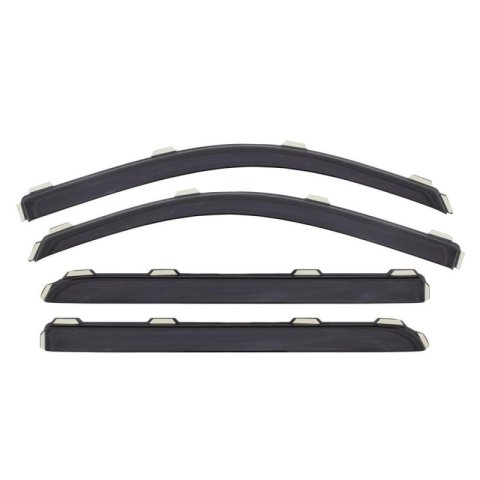 AVS 07-13 Chevy Avalanche Ventvisor In-Channel Front & Rear Window Deflectors 4pc - Smoke thumbnail 9