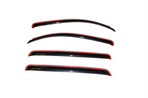 AVS 07-18 Toyota Tundra Crewmax Ventvisor In-Channel Front & Rear Window Deflectors 4pc - Smoke thumbnail 1