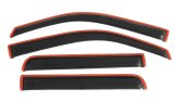 AVS 09-14 Ford F-150 Supercrew Ventvisor In-Channel Front & Rear Window Deflectors 4pc - Smoke thumbnail 4