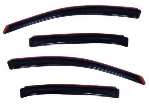 AVS 10-18 Ford Taurus Ventvisor In-Channel Front & Rear Window Deflectors 4pc - Smoke thumbnail 4