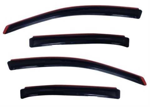 AVS 10-18 Ford Taurus Ventvisor In-Channel Front & Rear Window Deflectors 4pc - Smoke thumbnail 5