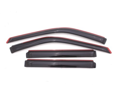 AVS 11-18 Ford Explorer Ventvisor In-Channel Front & Rear Window Deflectors 4pc - Smoke thumbnail 1