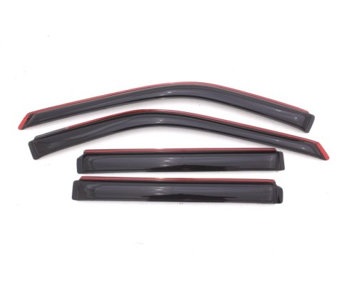 AVS 11-18 Ford Explorer Ventvisor In-Channel Front & Rear Window Deflectors 4pc - Smoke thumbnail 5