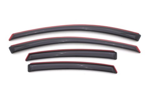 AVS 13-16 Dodge Dart Ventvisor In-Channel Front & Rear Window Deflectors 4pc - Smoke thumbnail 4
