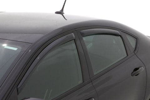 AVS 13-16 Dodge Dart Ventvisor In-Channel Front & Rear Window Deflectors 4pc - Smoke thumbnail 5