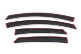 AVS 13-18 Ford Fusion Ventvisor In-Channel Front & Rear Window Deflectors 4pc - Smoke thumbnail 4
