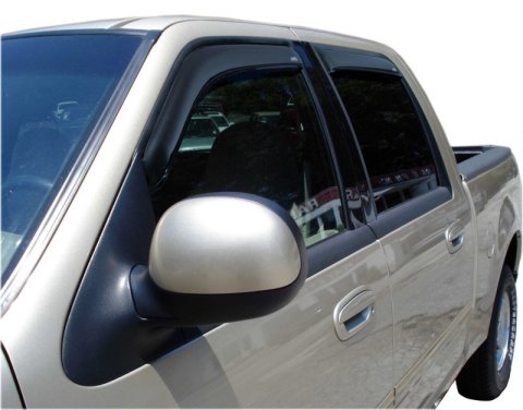 AVS 02-03 Lincoln Blackwood Ventvisor In-Channel Front & Rear Window Deflectors 4pc - Smoke thumbnail 2