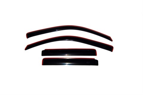 AVS 02-06 Chevy Trailblazer EXT Ventvisor In-Channel Front & Rear Window Deflectors 4pc - Smoke thumbnail 1