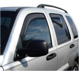 AVS 02-07 Jeep Liberty Ventvisor In-Channel Front & Rear Window Deflectors 4pc - Smoke thumbnail 2