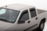 AVS 04-12 Chevy Colorado Crew Cab Ventvisor In-Channel Front & Rear Window Deflectors 4pc - Smoke thumbnail 1