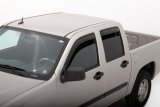 AVS 04-12 Chevy Colorado Crew Cab Ventvisor In-Channel Front & Rear Window Deflectors 4pc - Smoke thumbnail 2