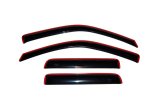 AVS 04-12 Chevy Colorado Crew Cab Ventvisor In-Channel Front & Rear Window Deflectors 4pc - Smoke thumbnail 3