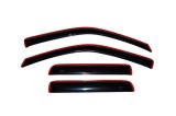 AVS 04-12 Chevy Colorado Crew Cab Ventvisor In-Channel Front & Rear Window Deflectors 4pc - Smoke thumbnail 4