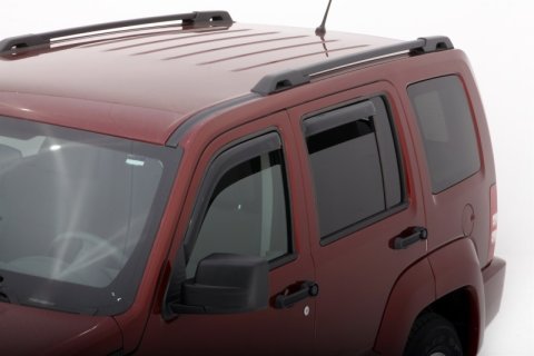 AVS 08-14 Jeep Liberty Ventvisor In-Channel Front & Rear Window Deflectors 4pc - Smoke thumbnail 5